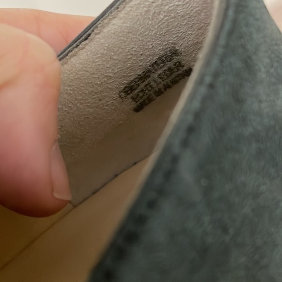 paul Green Madrid Slate Blue Green Austrian Cork Bottom Lace Shoes Fits 8.5-9 - Picture 6 of 6